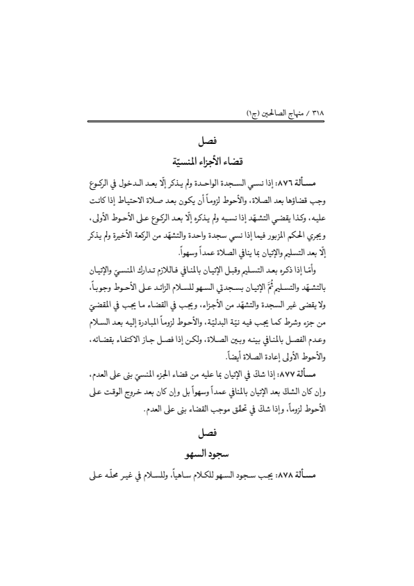 صفحة 317 — منهاج الصالحين (الطبعة المصححة 1445 هـ)