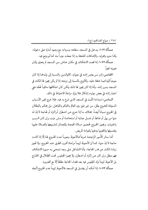 صفحة 381 — منهاج الصالحين (الطبعة المصححة 1445 هـ)